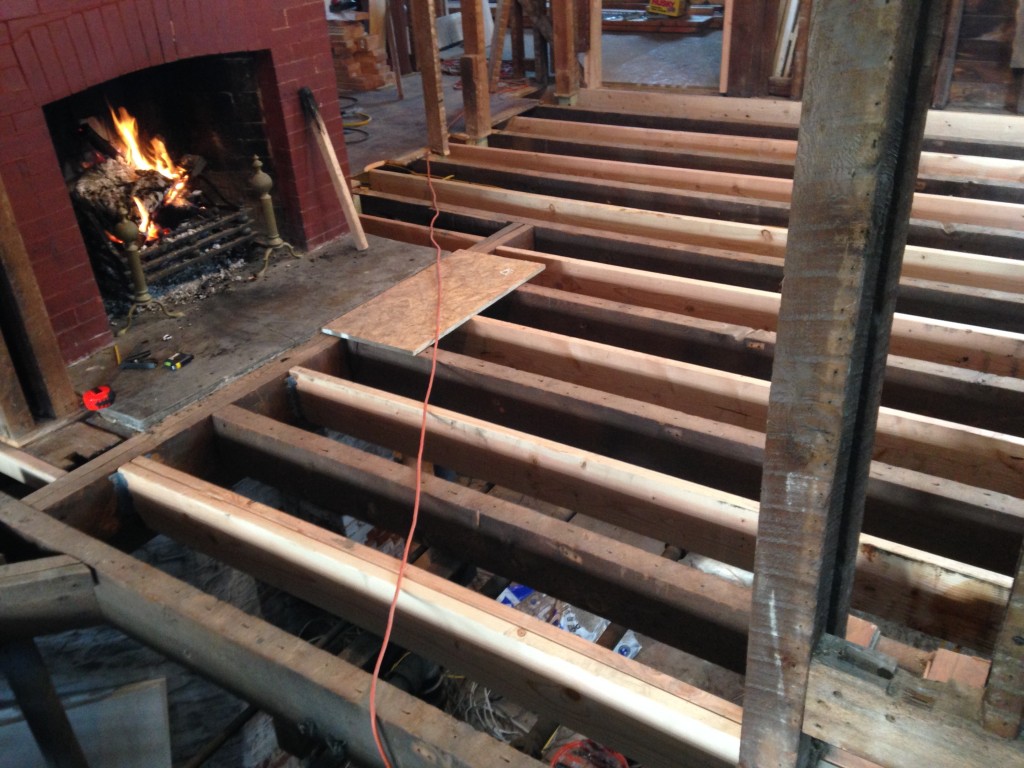 First Floor Joist Work and Subfloor Addition Solidifying the Victorian Victorian Home Renovation